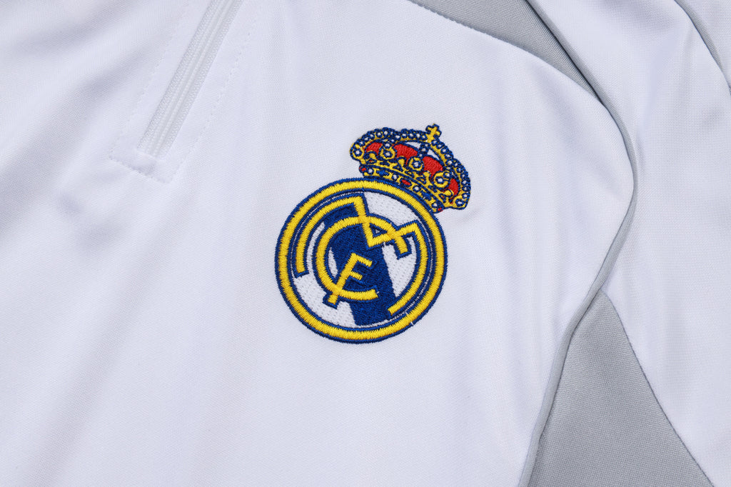 Men’s Real Madrid Training Tracksuit White/Grey