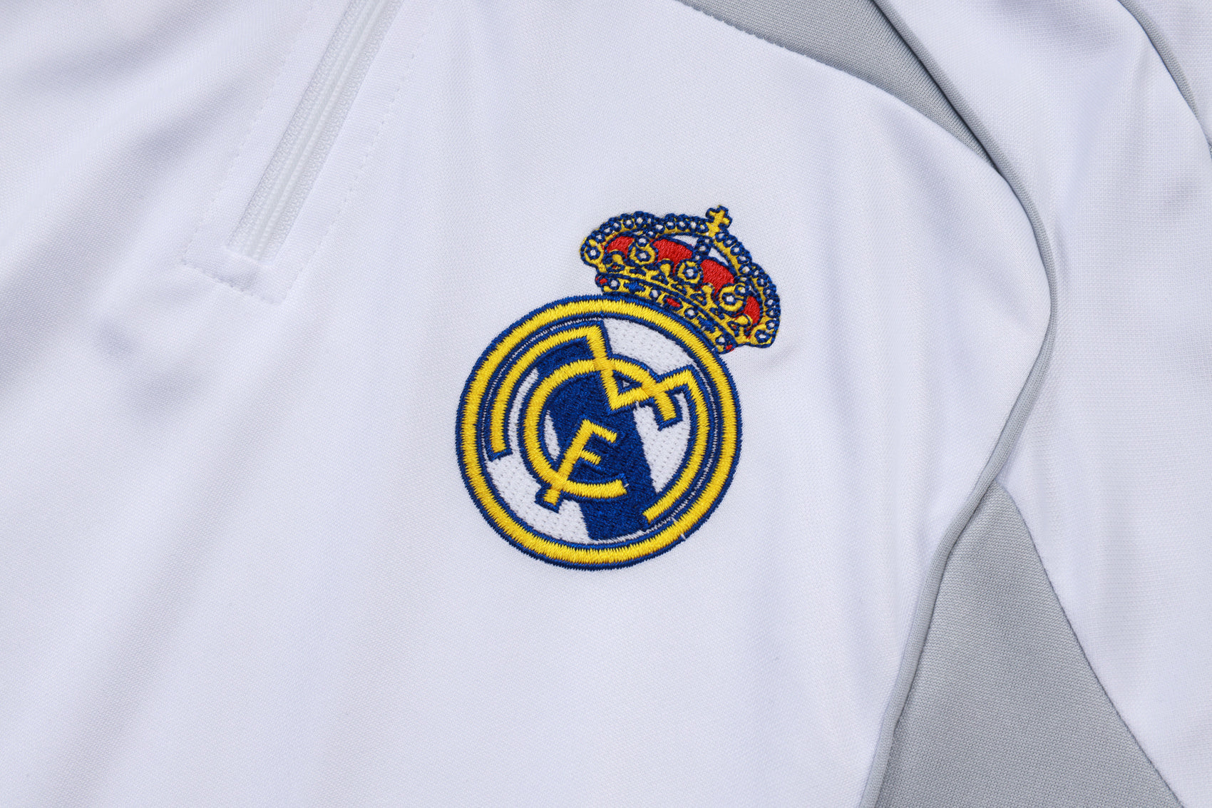Men’s Real Madrid Training Tracksuit White/Grey