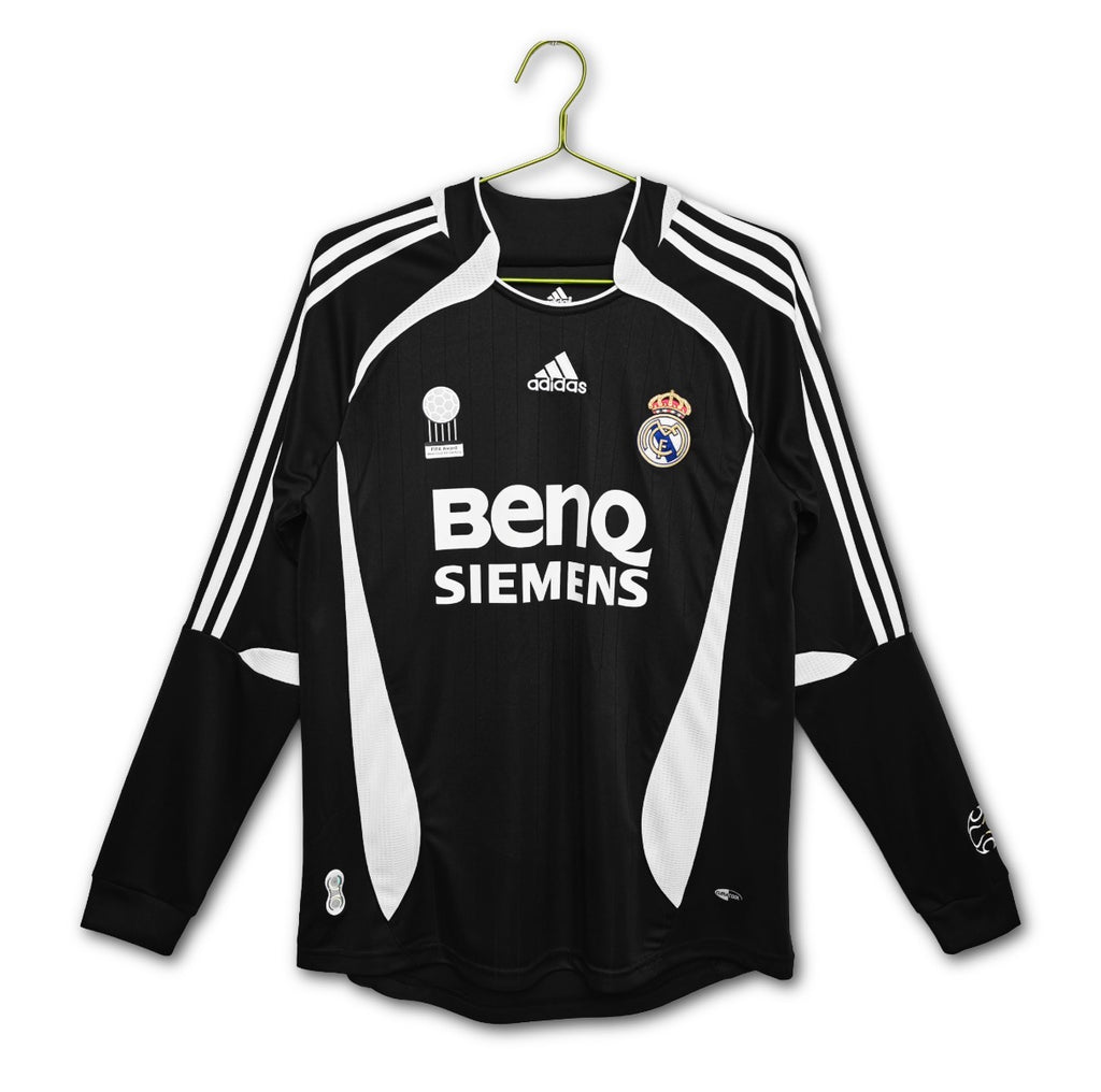 Men’s Real Madrid 2006  Away Long Sleeve Jersey Retro