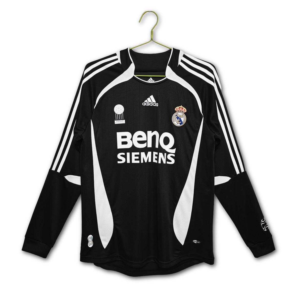 Men’s Real Madrid 2006  Away Long Sleeve Jersey Retro