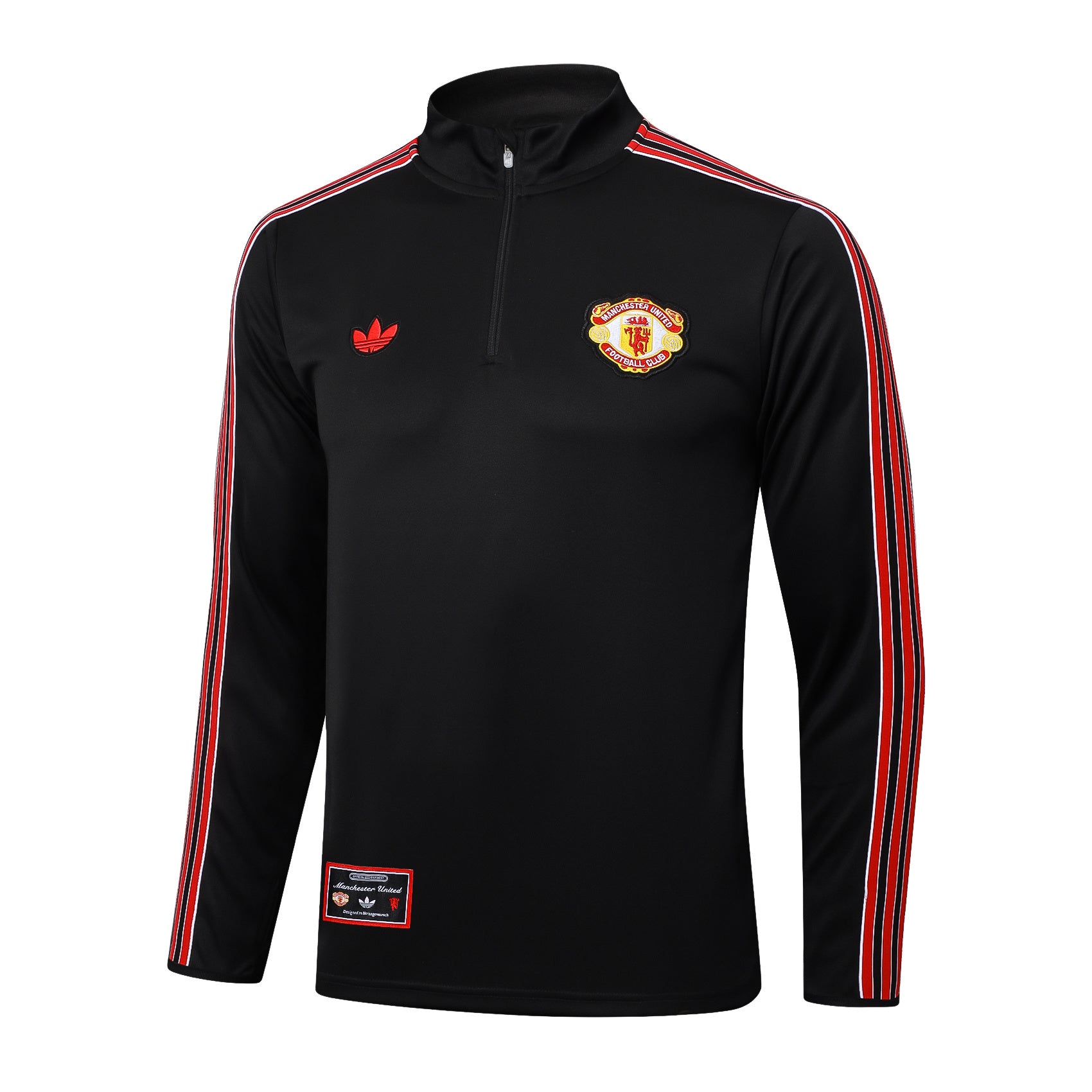 Men’s Manchester United Training Tracksuit Black/Red