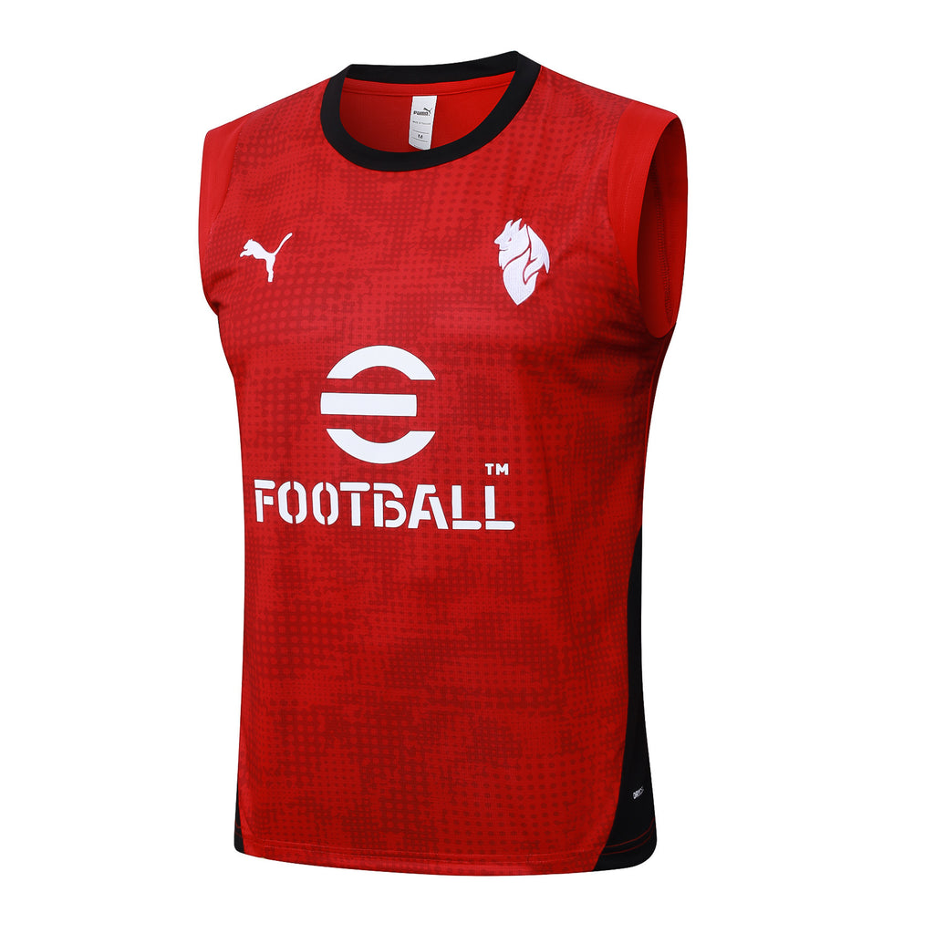 Men’s AC Milan Training Vest Red/Black