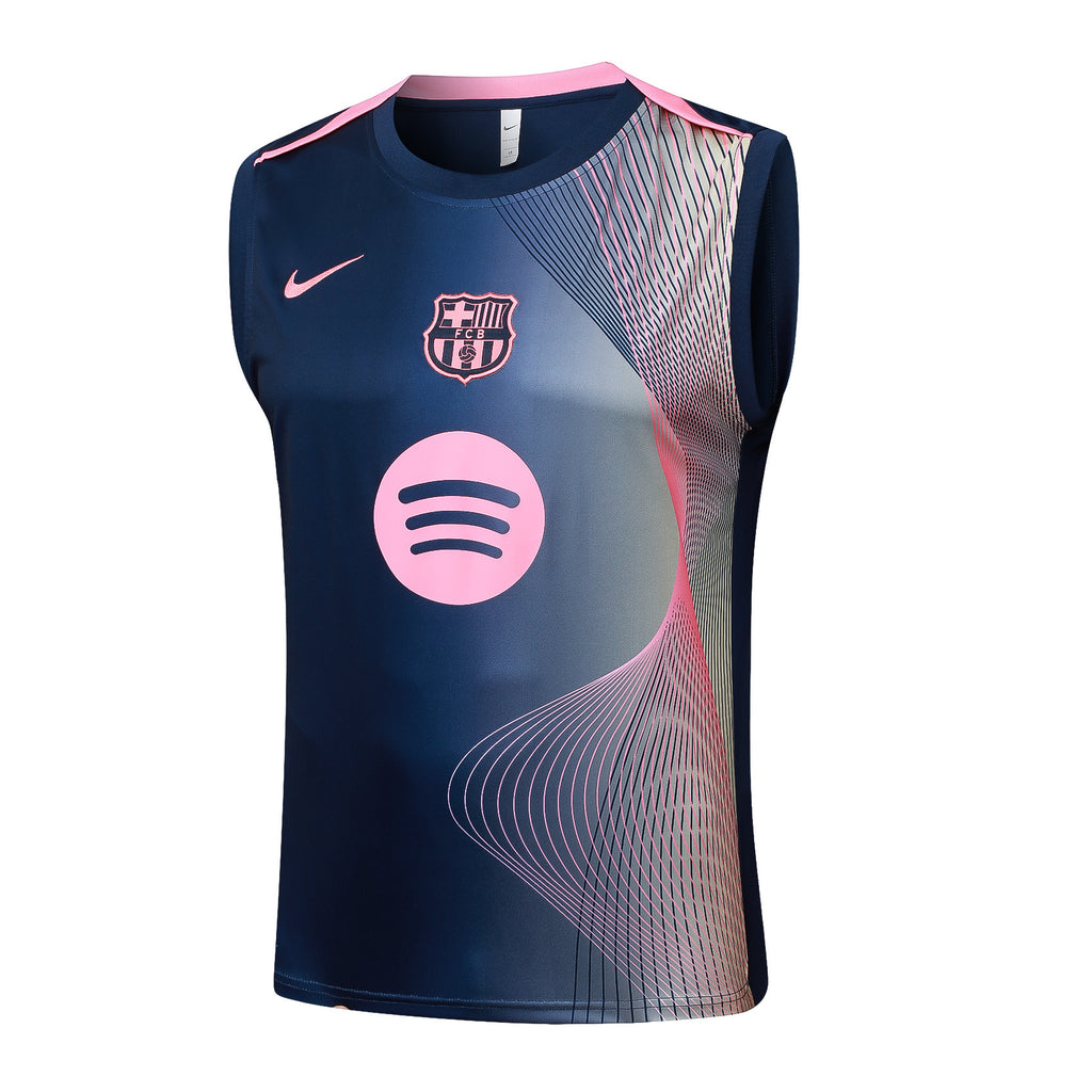 Men’s FC Barcelona 25/26 Training Vest Blue/Pink