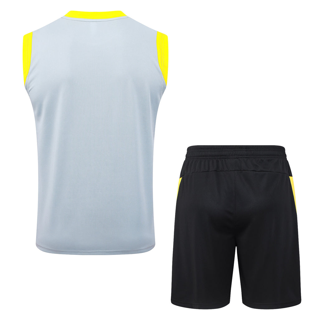 Men’s Borrusia Dortmund Training Vest Grey/Black/Yellow