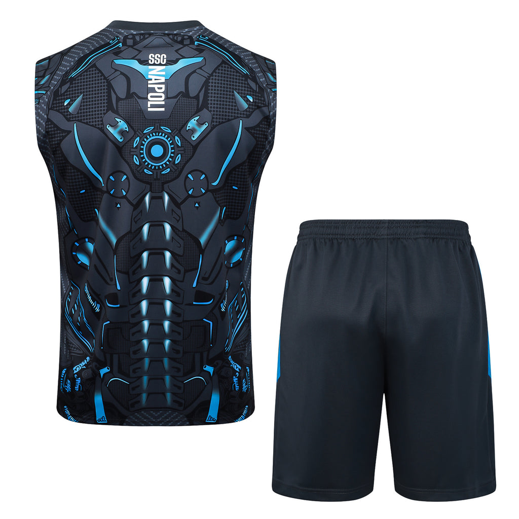 Men’s SSC Napoli 25/26 Training Vest Black/Blue
