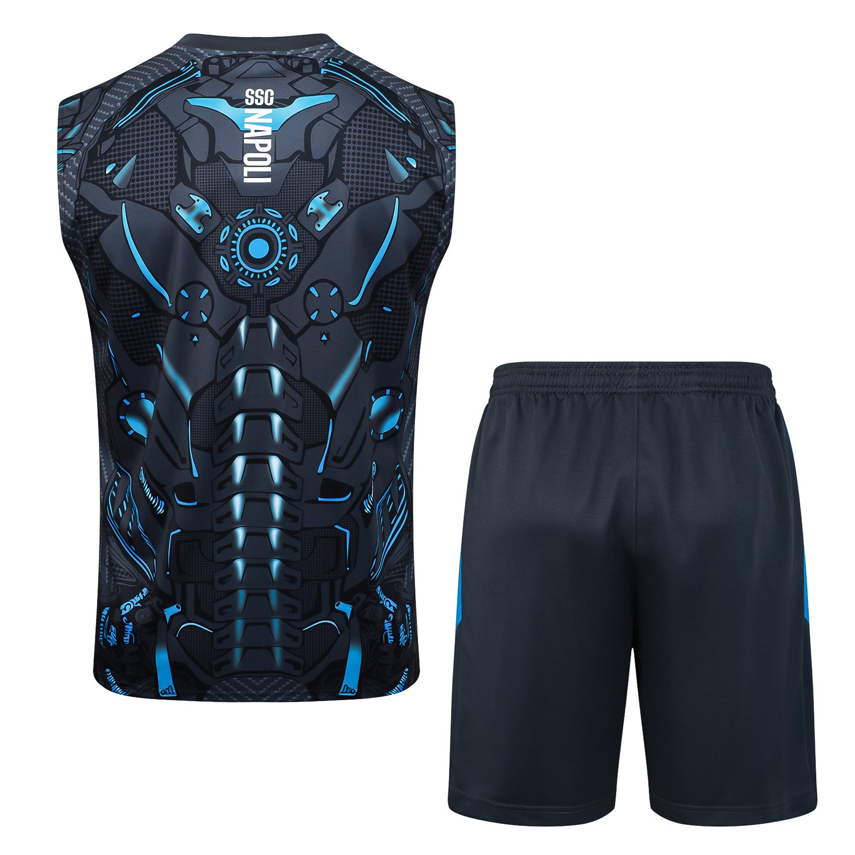 Men’s SSC Napoli 25/26 Training Vest Black/Blue