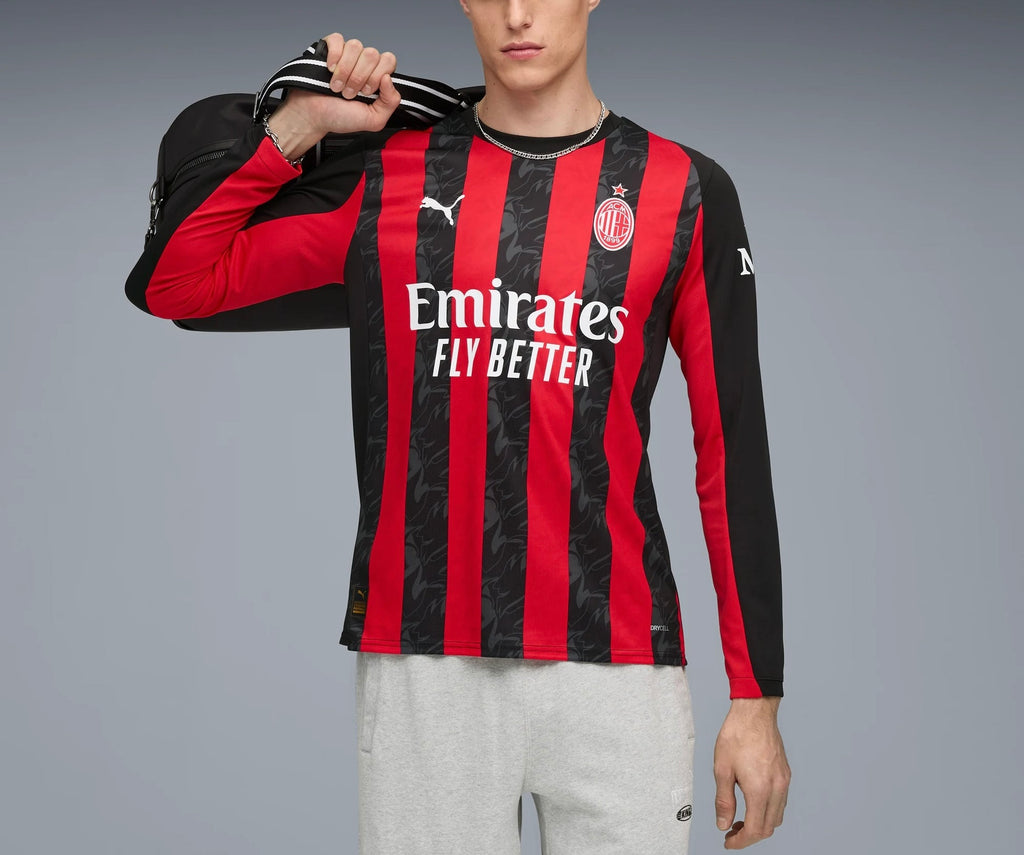 Men’s AC Milan 25/26 Long Sleeve Jersey Fan Version