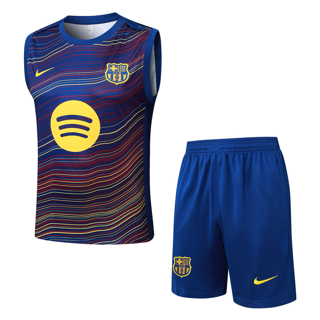 Men’s FC Barcelona 25/26 Training Vest Blue/Red/Yellow