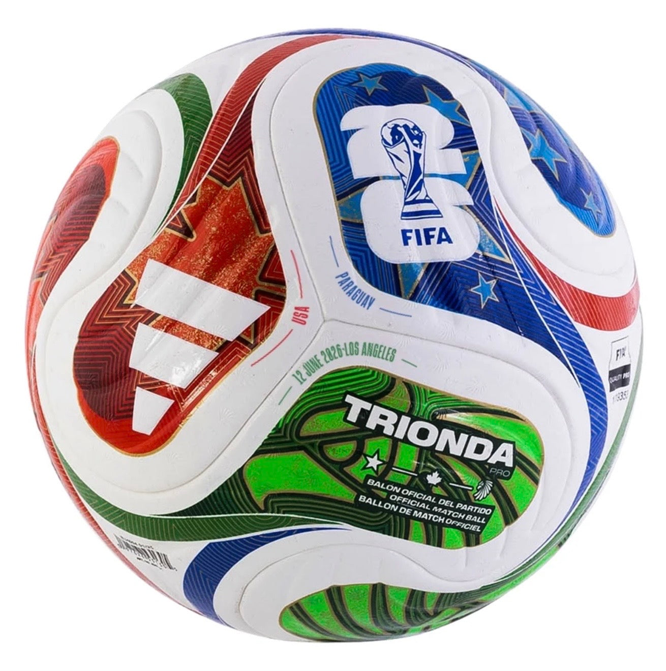 2026 World Cup Soccer Ball Adidas Trionda USA vs Paraguay Size 5