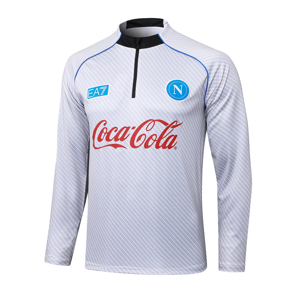 Men’s SSC Napoli Training Tracksuit White/Blue