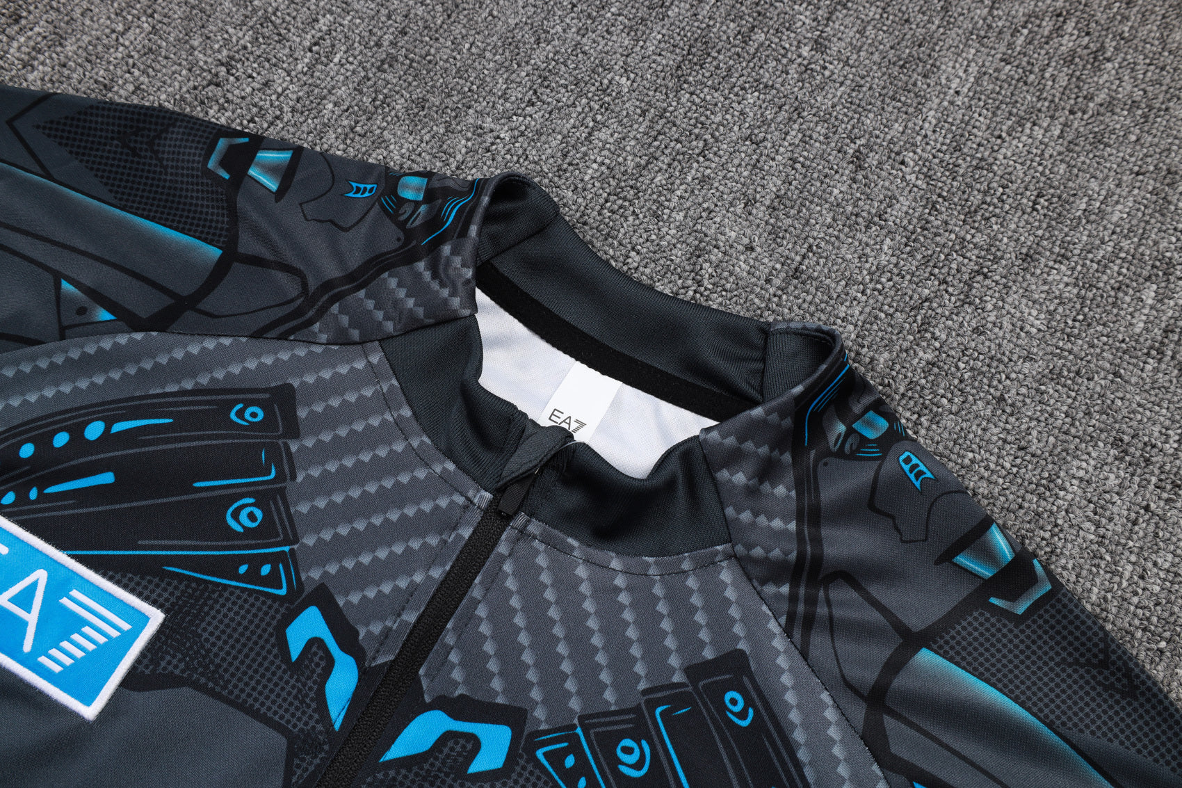 Men’s SSC Napoli Training Tracksuit Grey/Blue