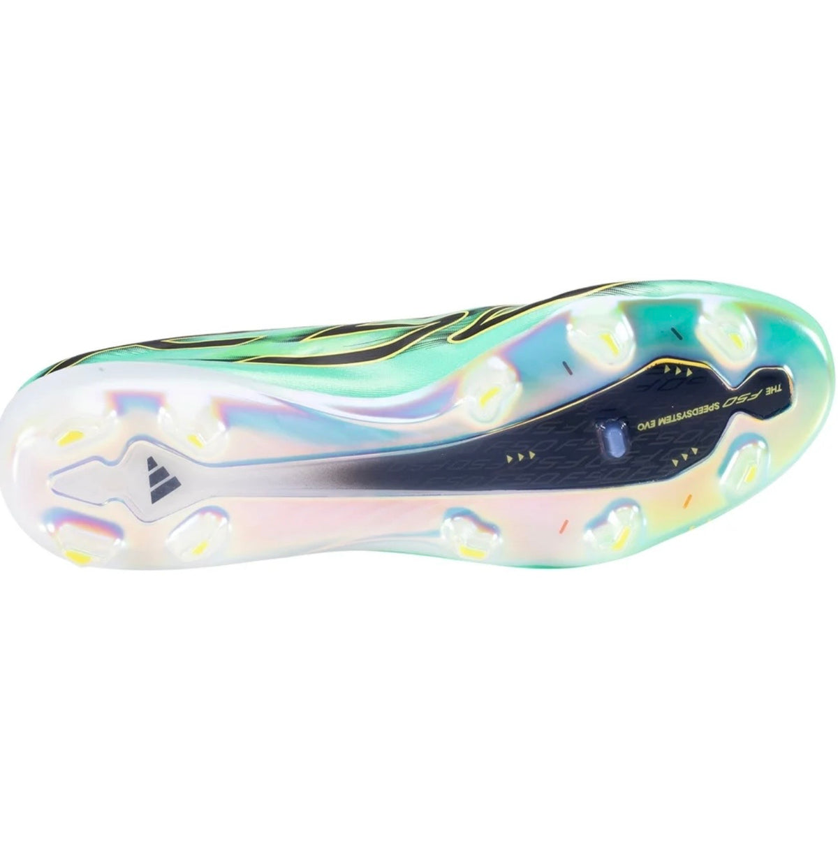 adidas F50 Hyperfast Evo FG Firm Ground Soccer Cleat
Pulse Mint/Core Black/Solar Lemon