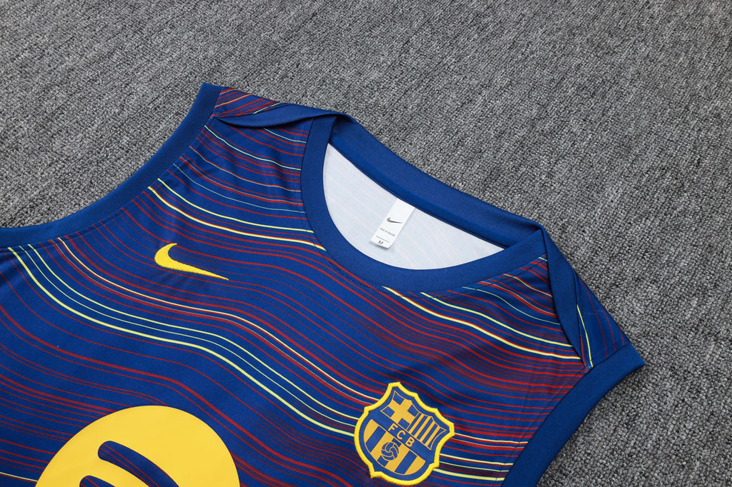 Men’s FC Barcelona 25/26 Training Vest Blue/Red/Yellow