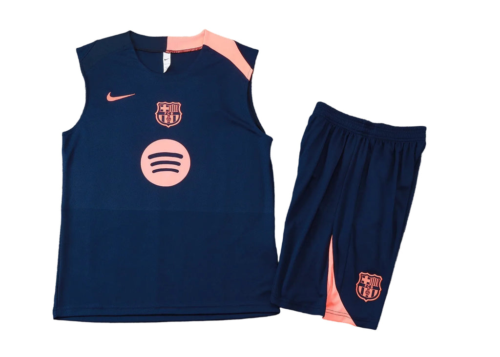 Men’s FC Barcelona Training Vest Navy Blue/Light Pink