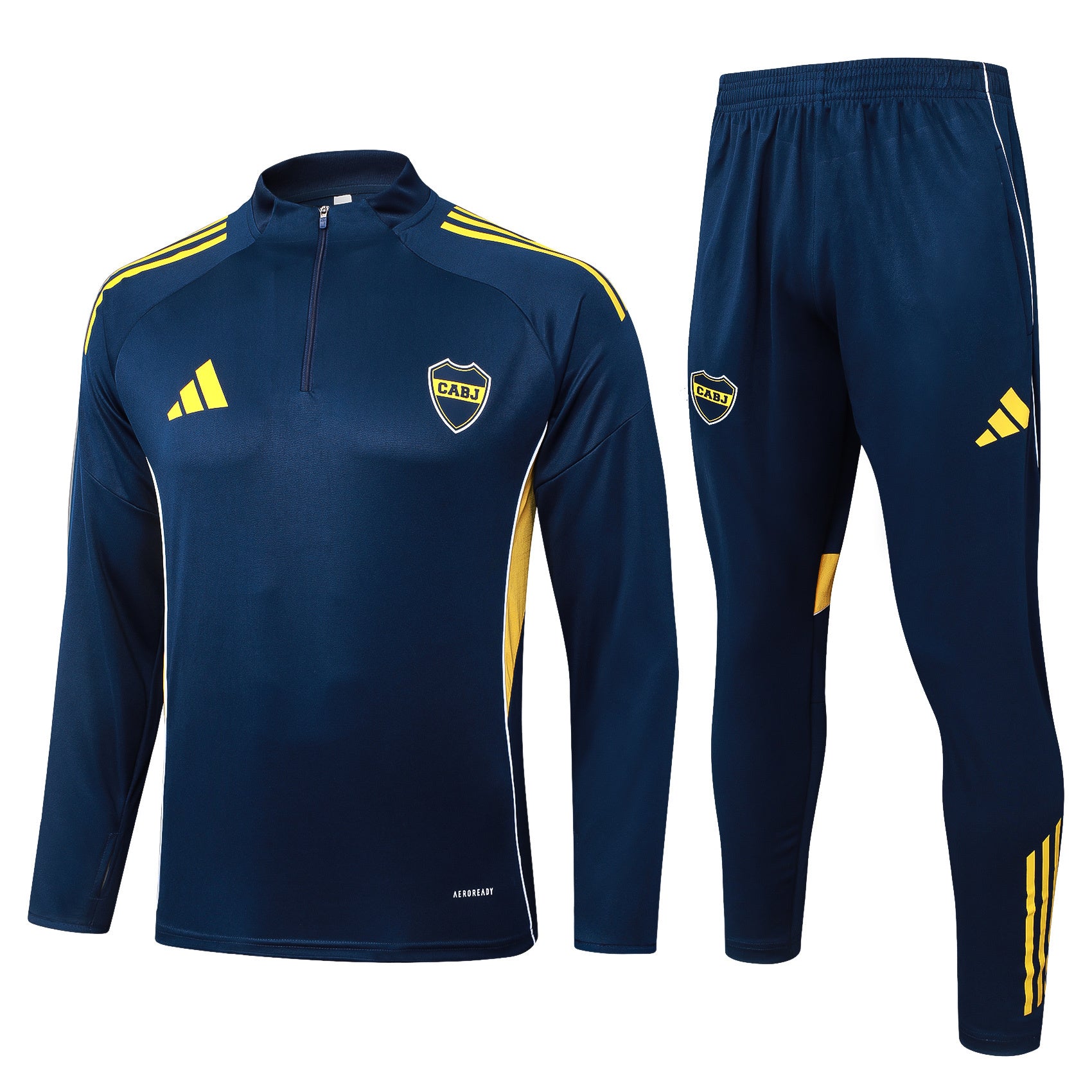 Men’s Boca Jrs Training Tracksuit Navy Blue/Yellow