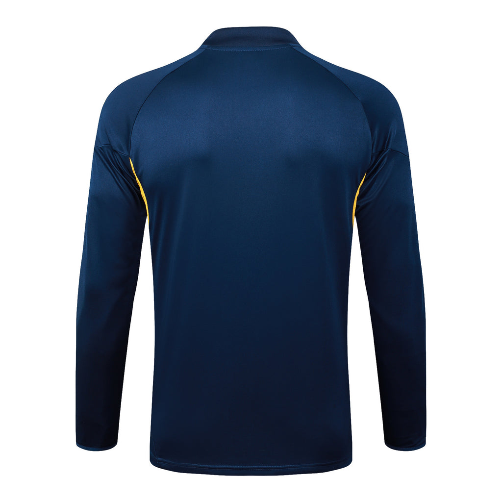 Men’s Boca Jrs Training Tracksuit Navy Blue/Yellow