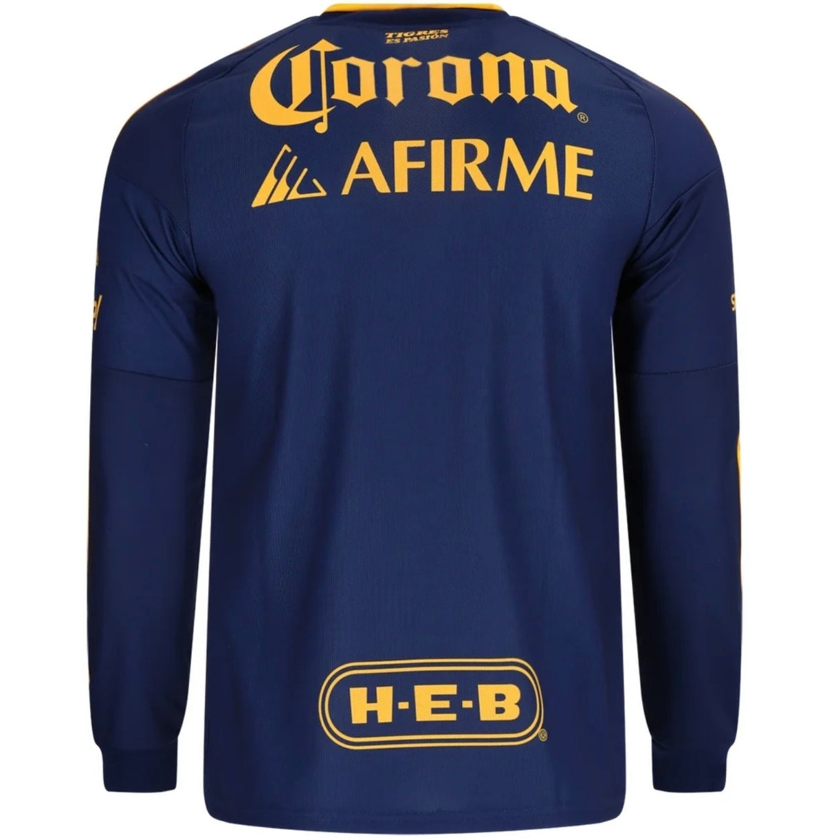 Men's Replica adidas Tigres Long Sleeve Away Jersey 26/27