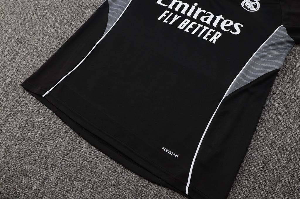 Men’s Real Madrid Training Tracksuit Black/Grey/White