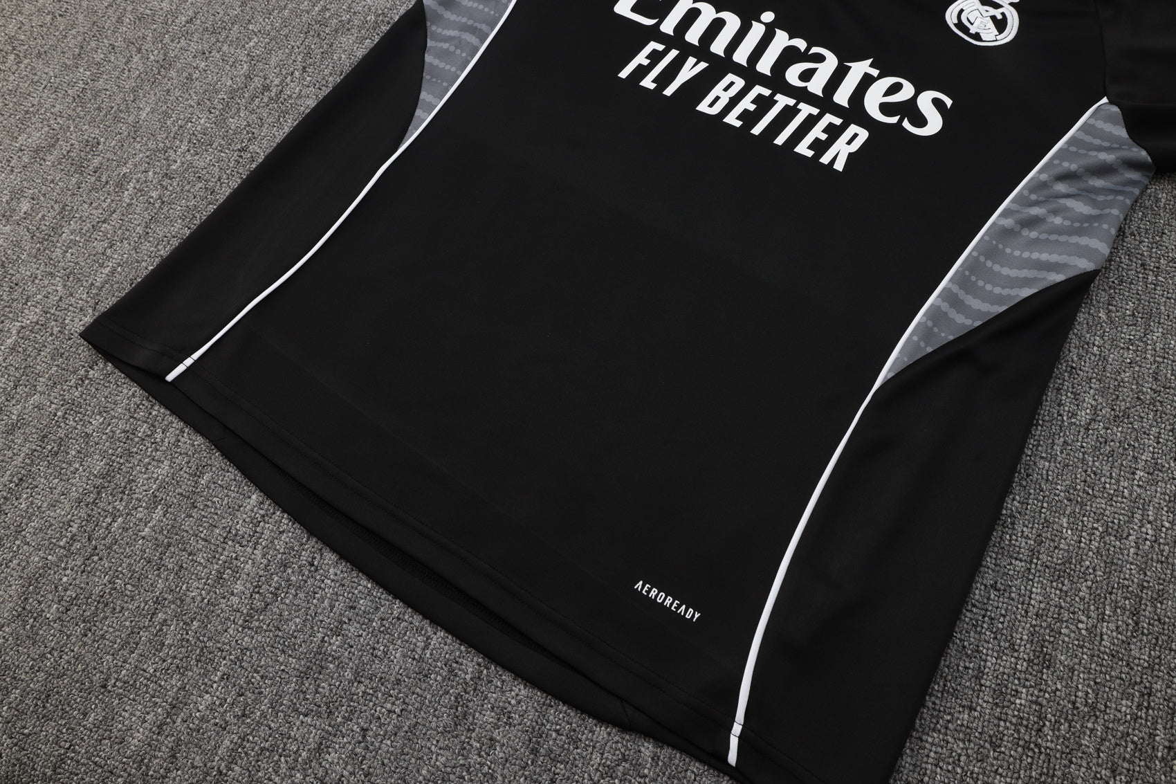 Men’s Real Madrid Training Tracksuit Black/Grey/White