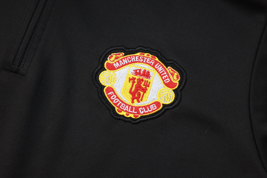Men’s Manchester United Training Tracksuit Black/Red