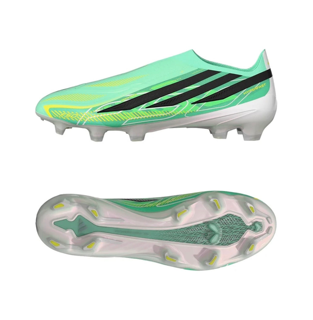 adidas F50 Hyperfast Elite Laceless FG Firm Ground Soccer Cleat
Pulse Mint/Core Black/Solar Lemon