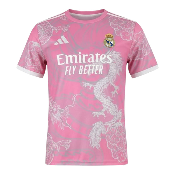 Men’s Real Madrid 2025 Pink Dragon Special Shirt