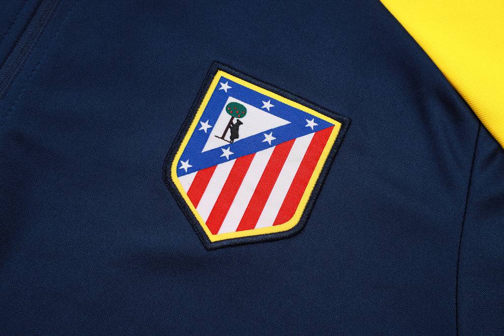 Men’s Atletico Madrid Training Tracksuit Navy Blue/Yellow