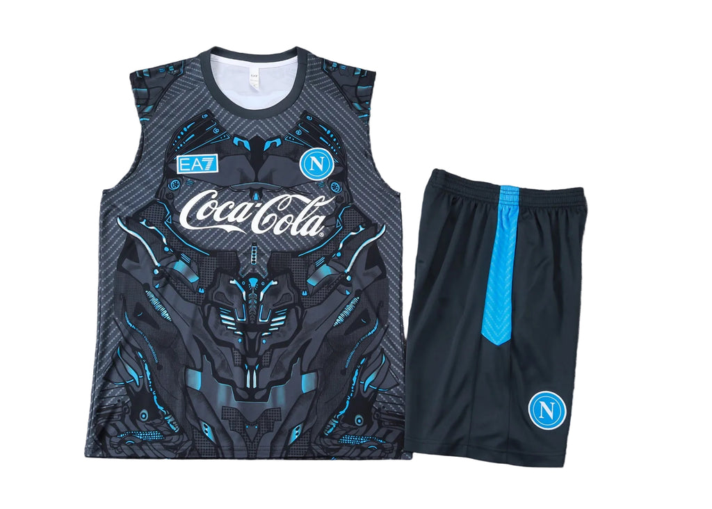 Men’s SSC Napoli 25/26 Training Vest Black/Blue