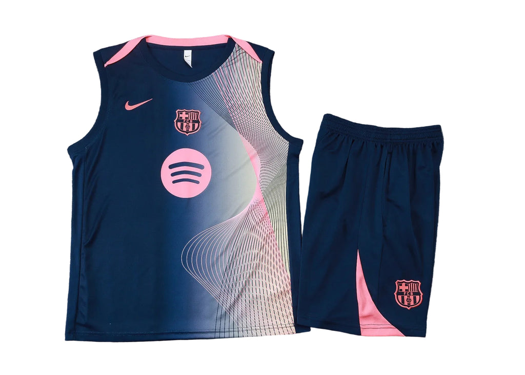 Men’s FC Barcelona 25/26 Training Vest Blue/Pink