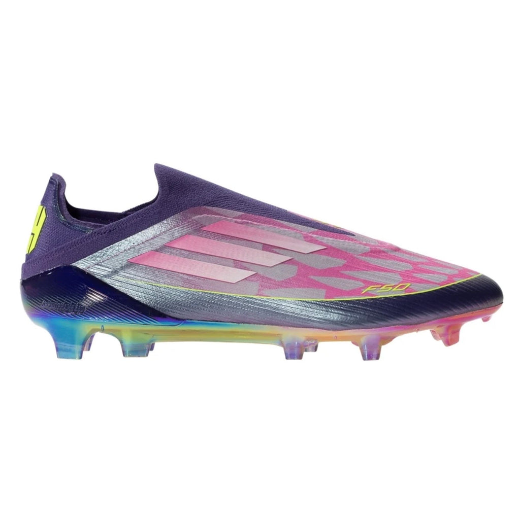 adidas F50 Elite Laceless Lamine FG
Firm Ground Soccer
Unity Purple/White/Lucid Lemon