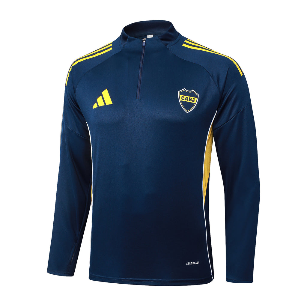 Men’s Boca Jrs Training Tracksuit Navy Blue/Yellow