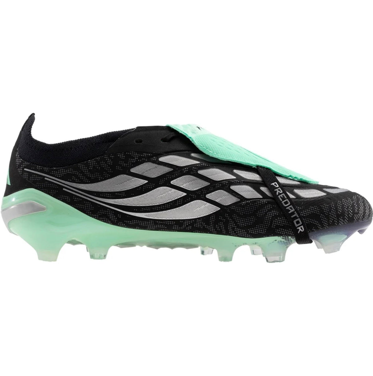 adidas Predator Elite FT FG Firm Ground Soccer Cleat
Core Black/Silver Metallic/Pulse Mint