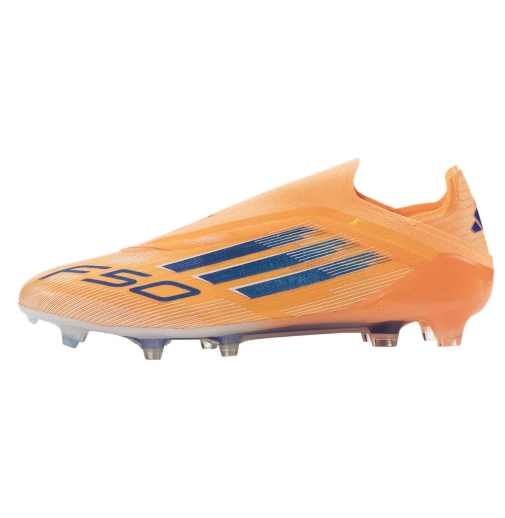 adidas F50 Elite Laceless FG Firm
Ground Soccer Cleat
Beam Orange/Lucid Blue/White