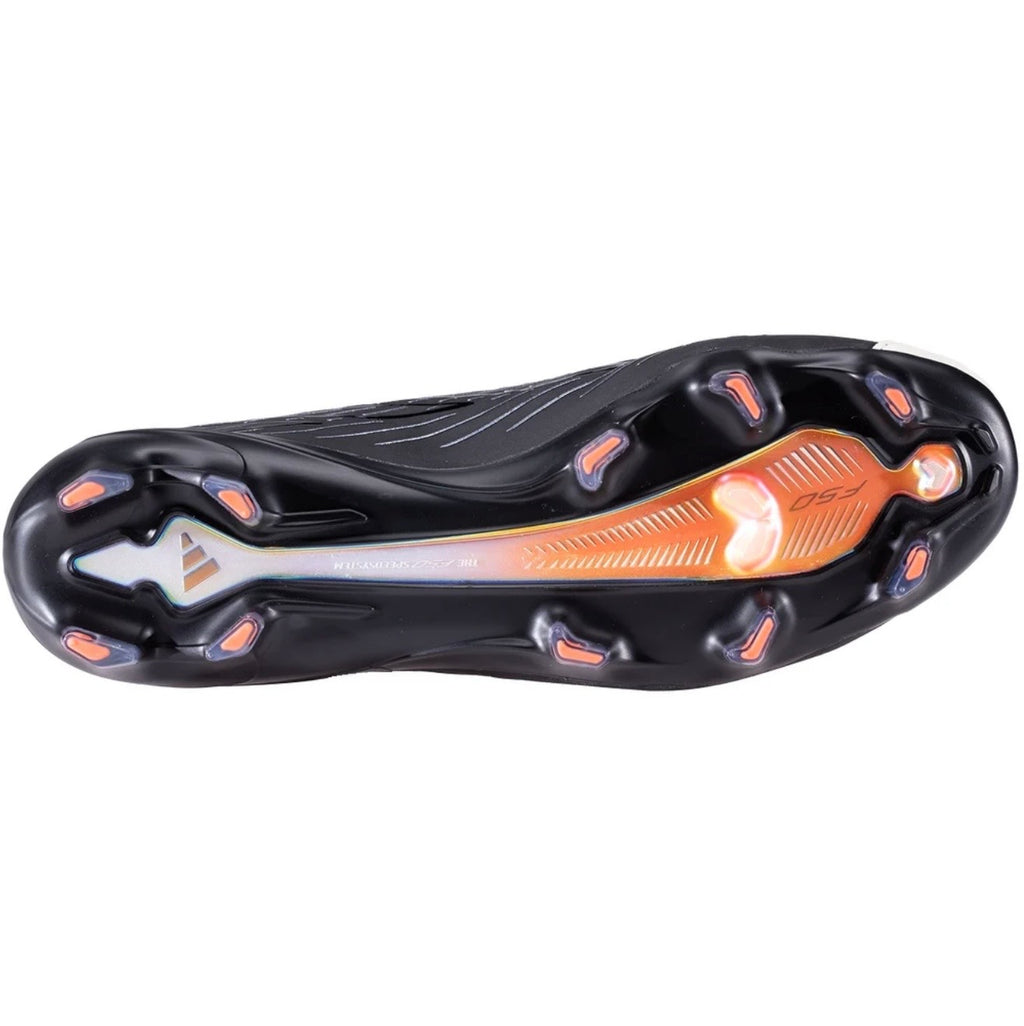 adidas F50 Hyperfast Elite L Tech FG Firm Ground Soccer Cleat
Zero Metallic/Core Black/Solar Orange