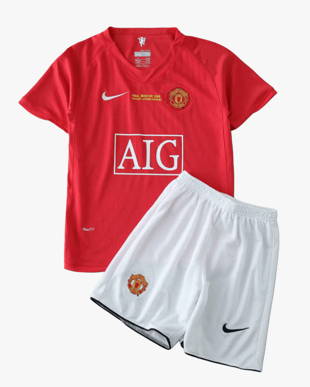 Kid’s Manchester United 2007/08 Home Kit Retro