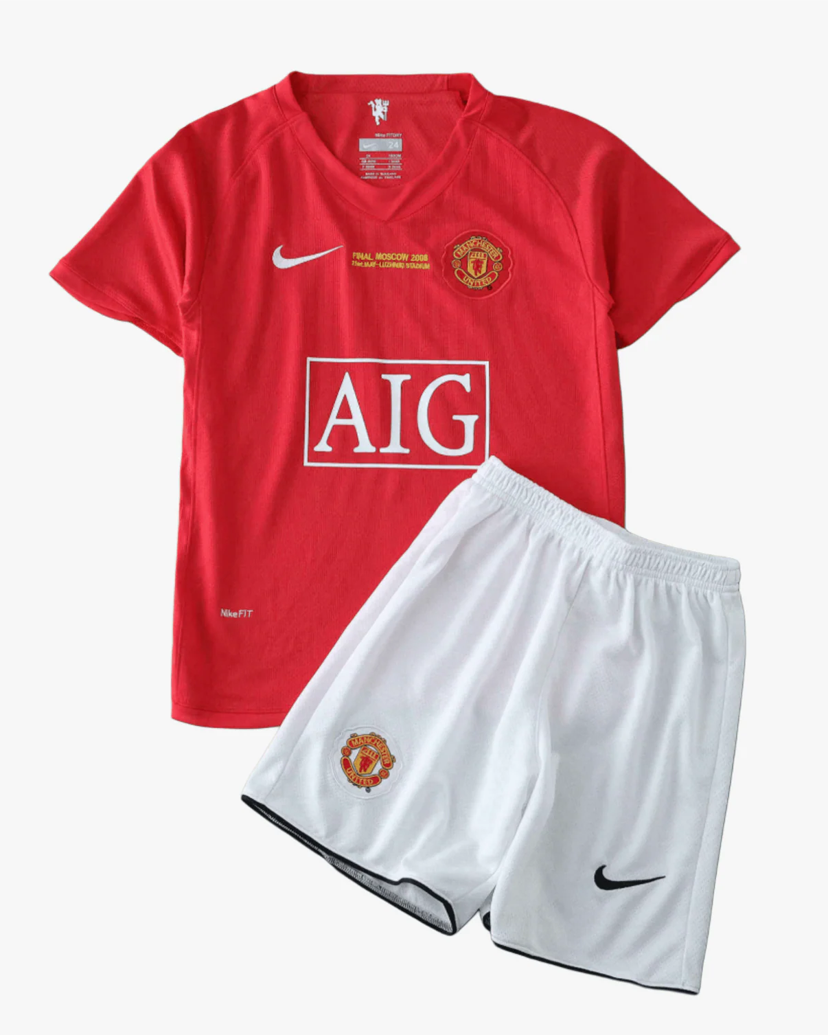 Kid’s Manchester United 2007/08 Home Kit Retro