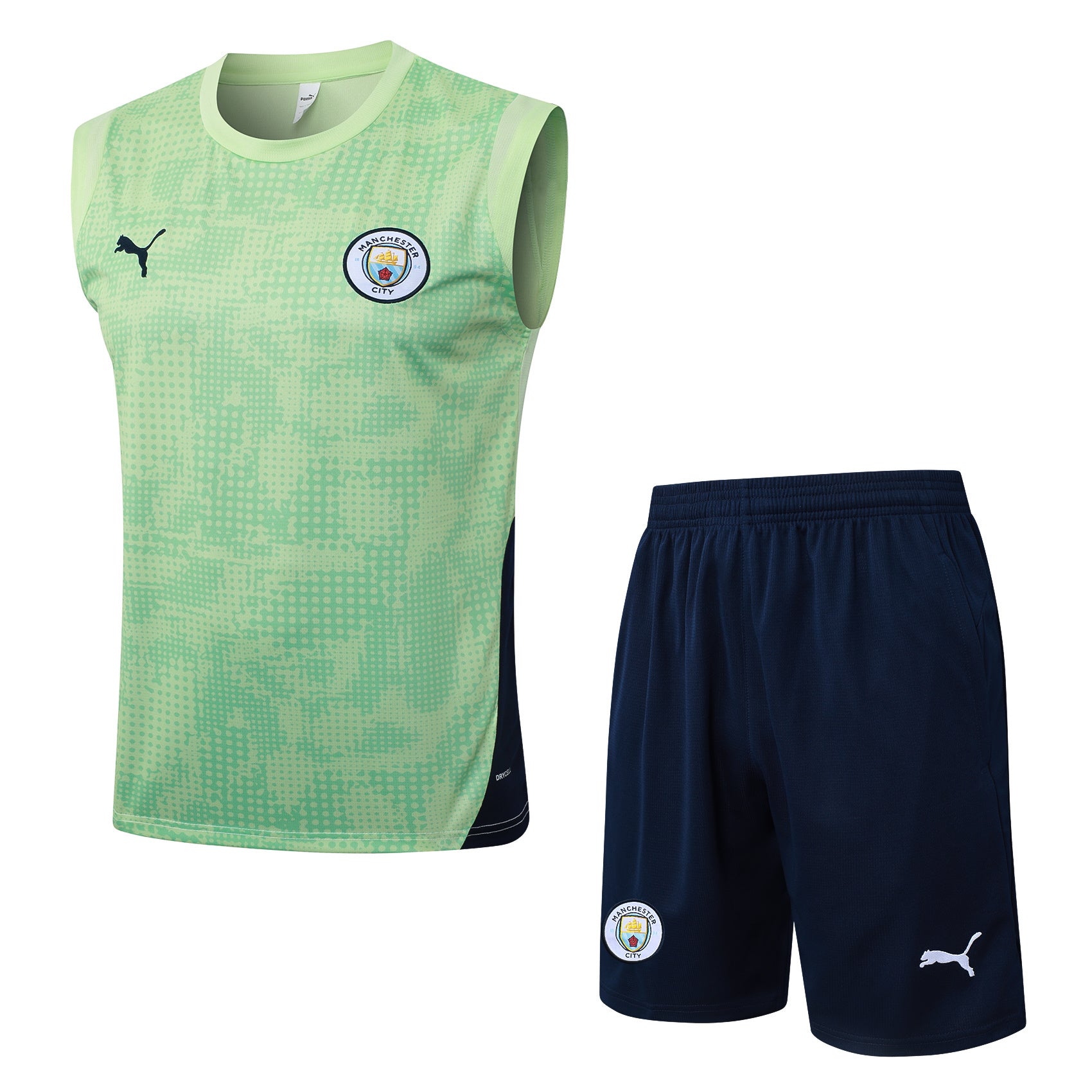 Men’s Manchester City Training Vest Green/Black