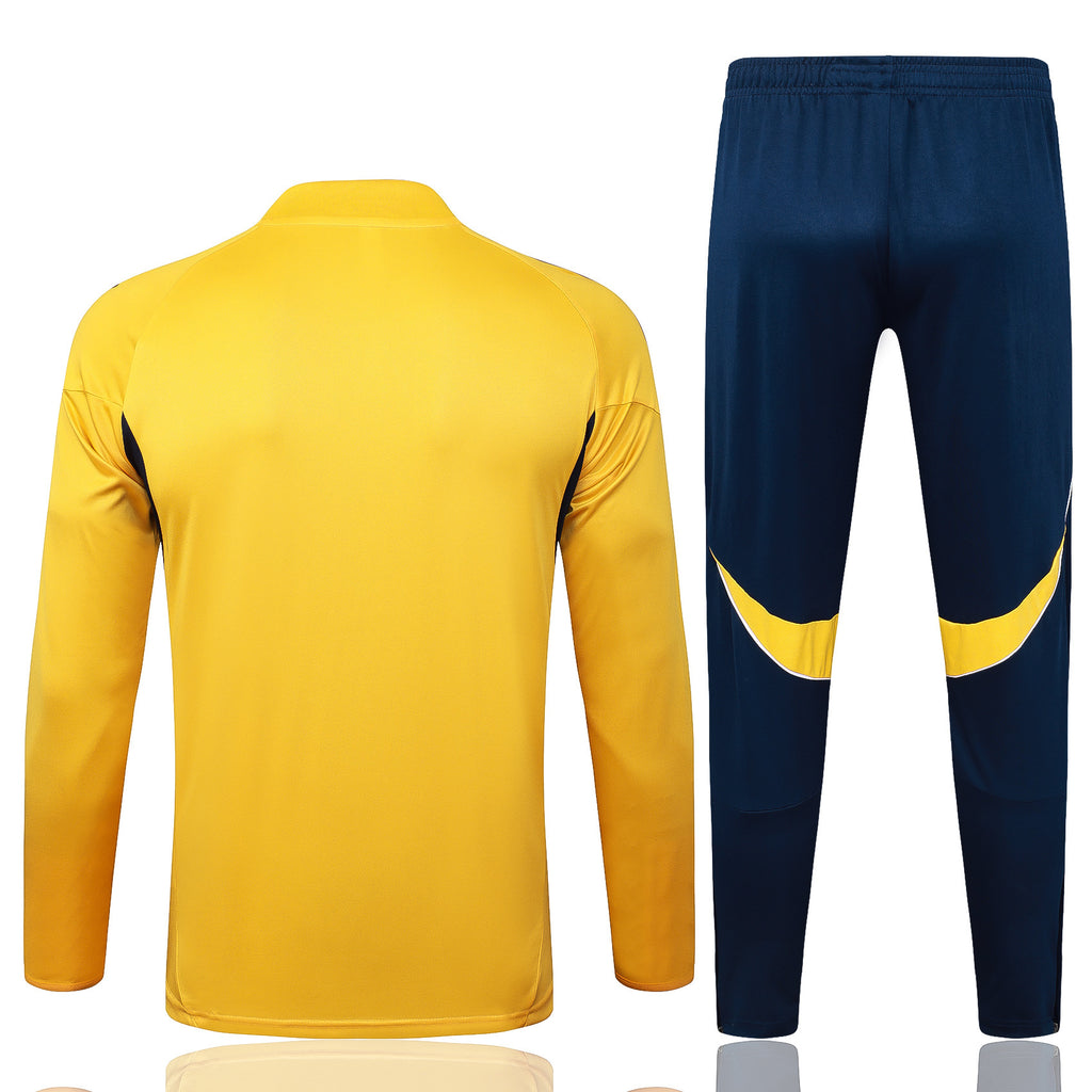 Men’s Boca Jrs Training Tracksuit Yellow/Navy Blue