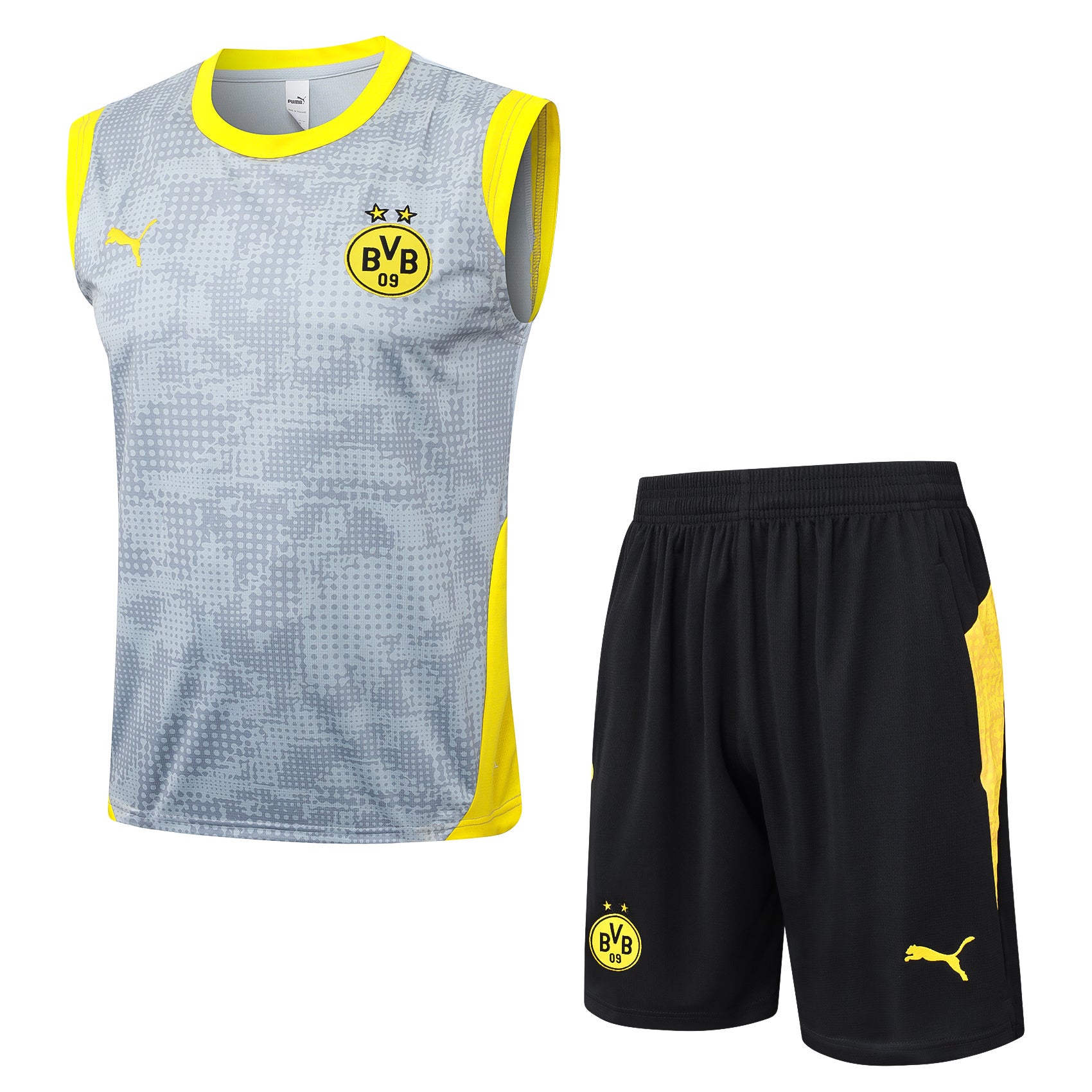 Men’s Borrusia Dortmund Training Vest Grey/Black/Yellow