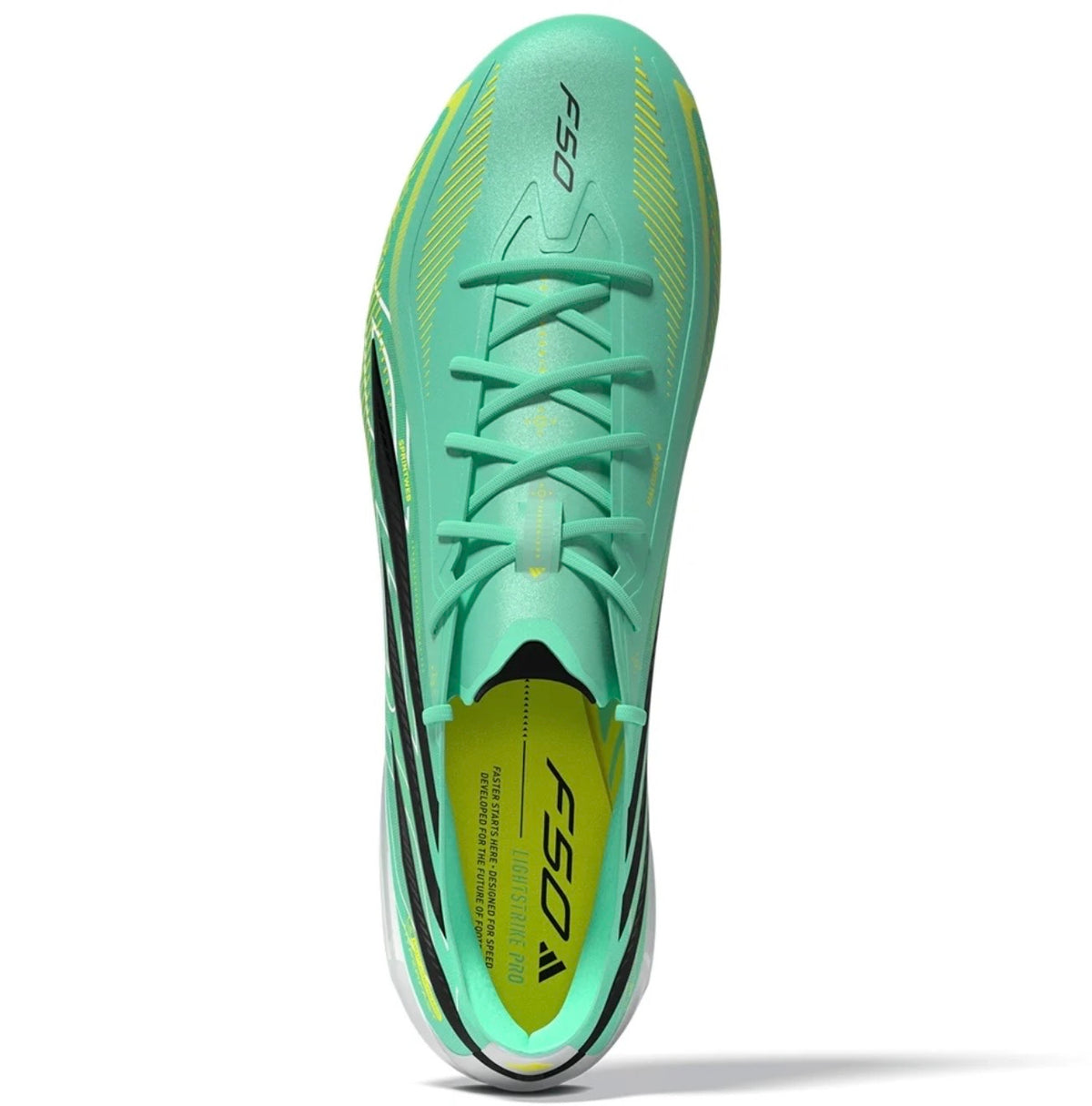 adidas F50 Hyperfast Elite AG Artificial
Grass Soccer Cleat
Pulse Mint/Core Black/Solar Lemon2