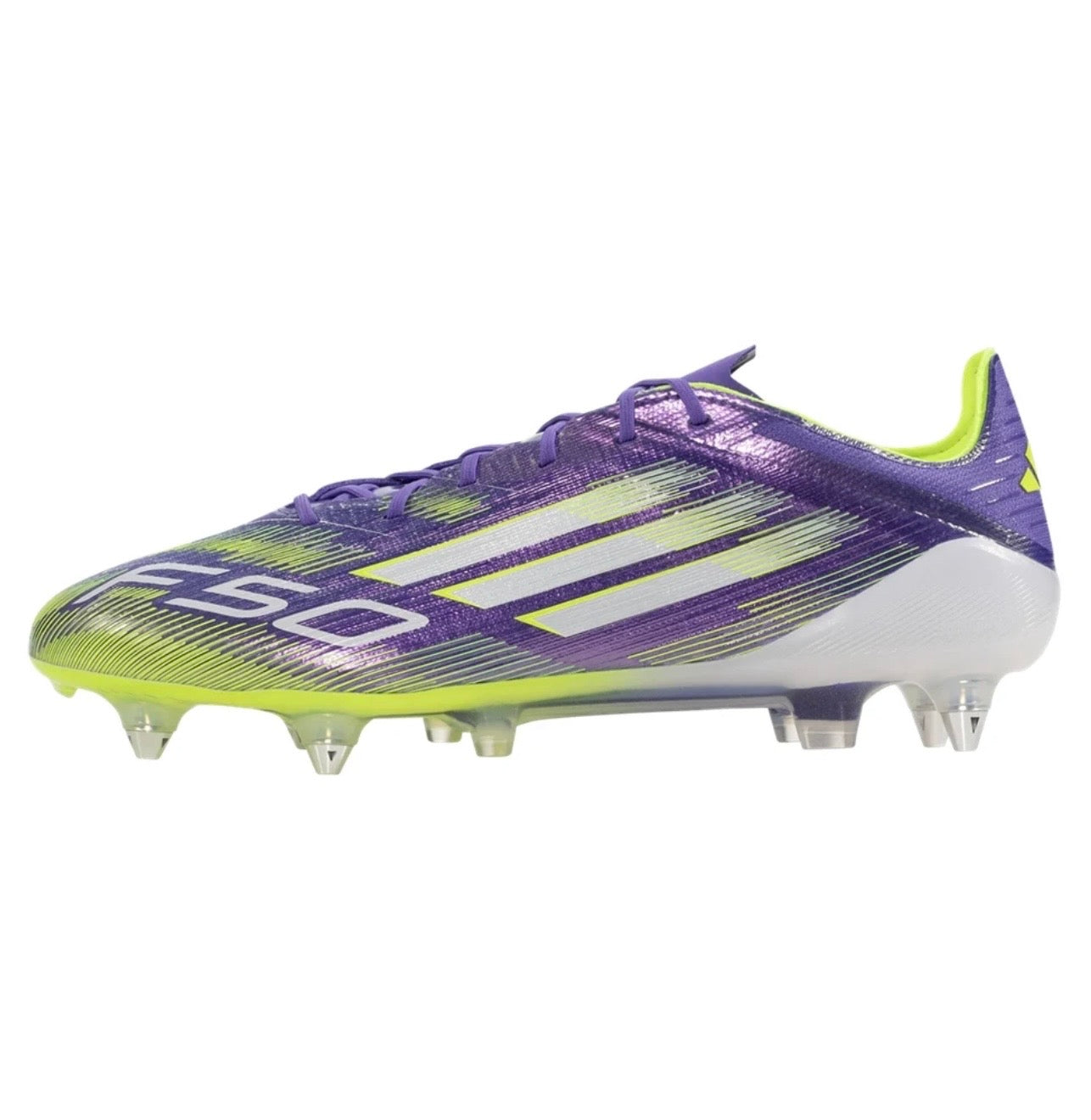 adidas F50 Elite SG Soft Ground Soccer
Cleat
Purple Rush/White/Lucid Lemon