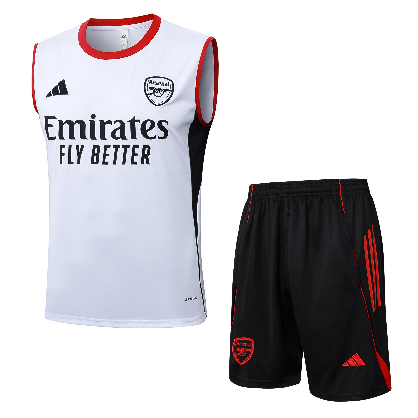 Men’s Arsenal FC Training Vest White/Black/Red