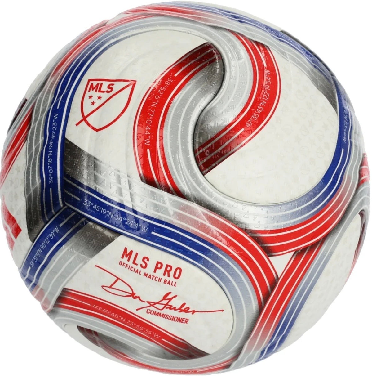 adidas MLS Pro Soccer Ball 2026 -
White/Blue/Red