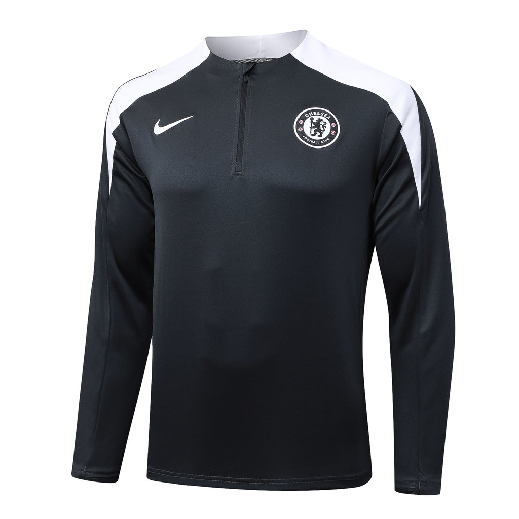 Men’s Chelsea FC Training Tracksuit Black/White