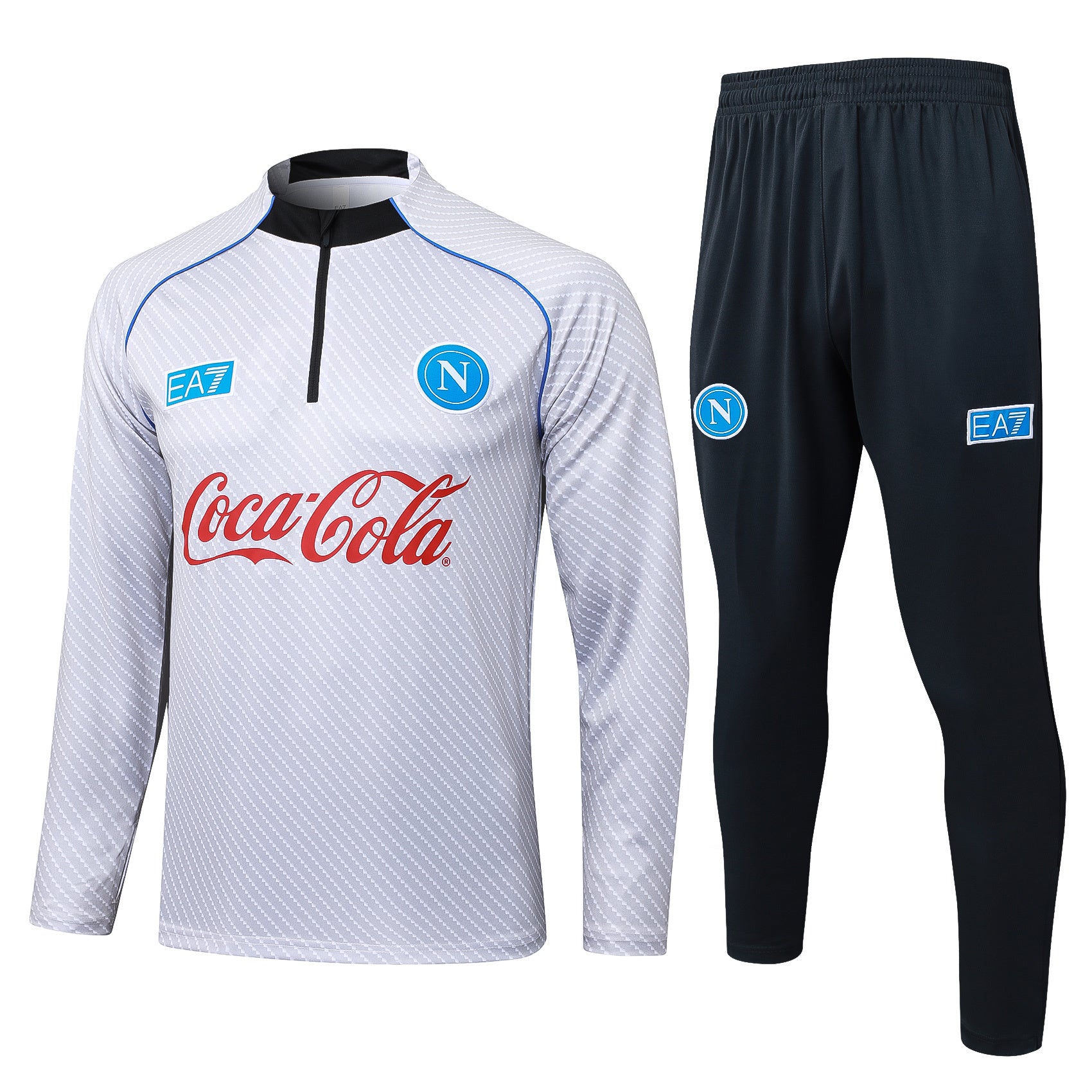 Men’s SSC Napoli Training Tracksuit White/Blue