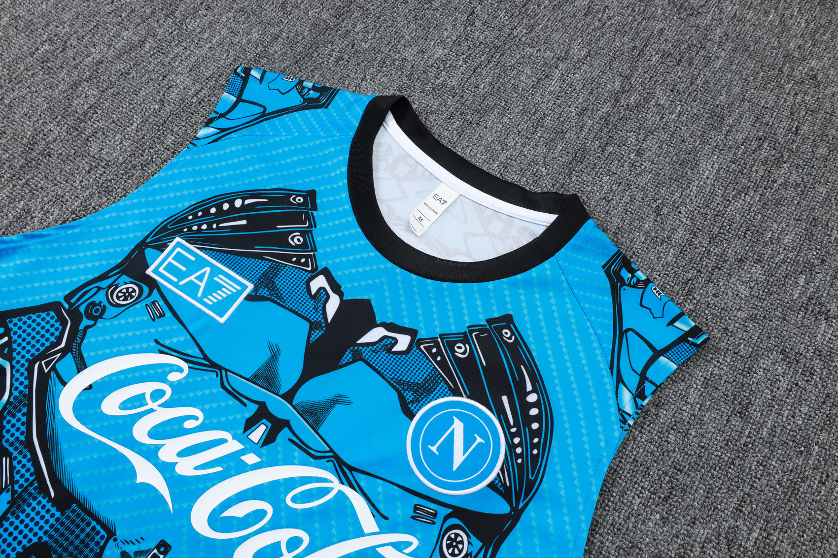 Men’s SSC Napoli 25/26 Training Vest Blue/Black