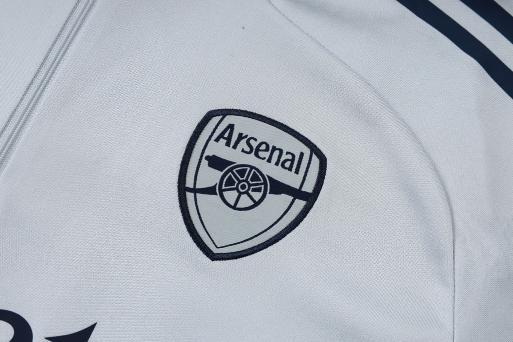 Men’s Arsenal FC Training Tracksuit White/Navy Blue