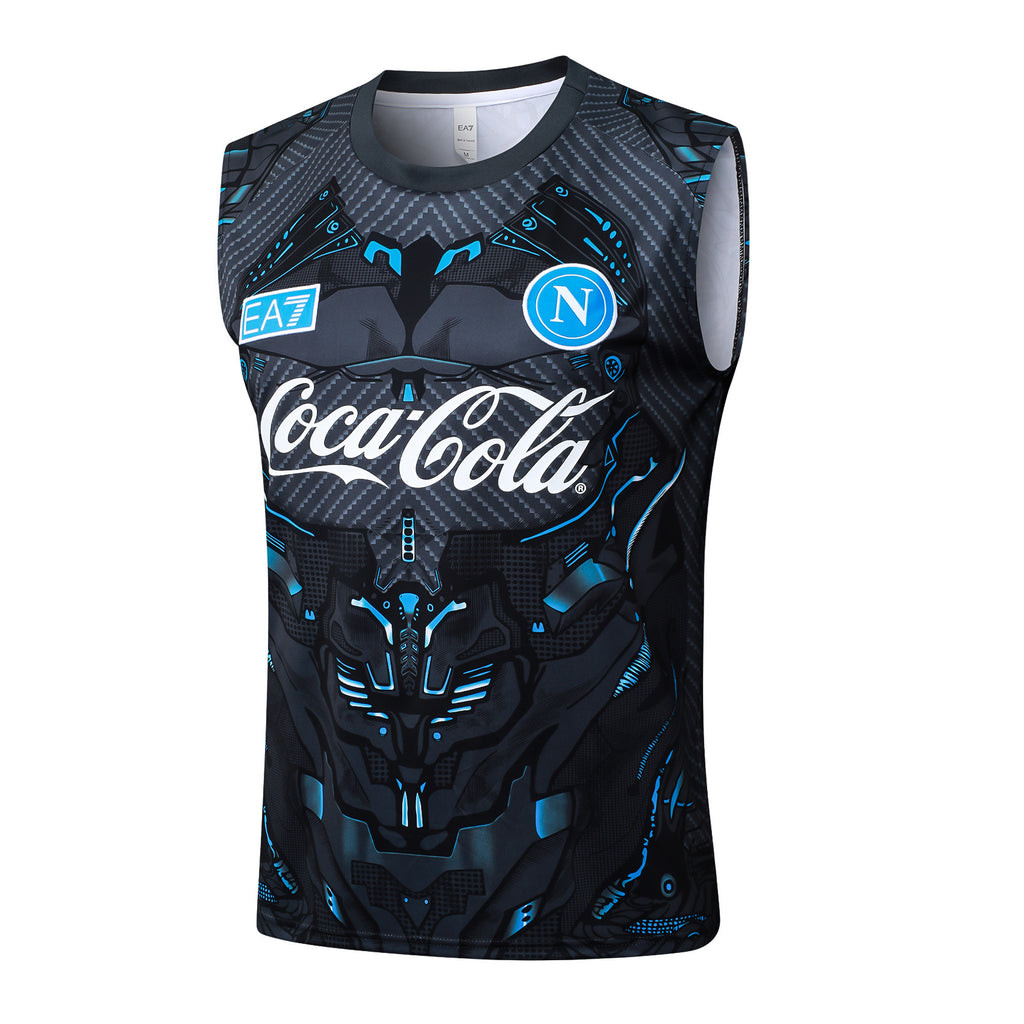 Men’s SSC Napoli 25/26 Training Vest Black/Blue