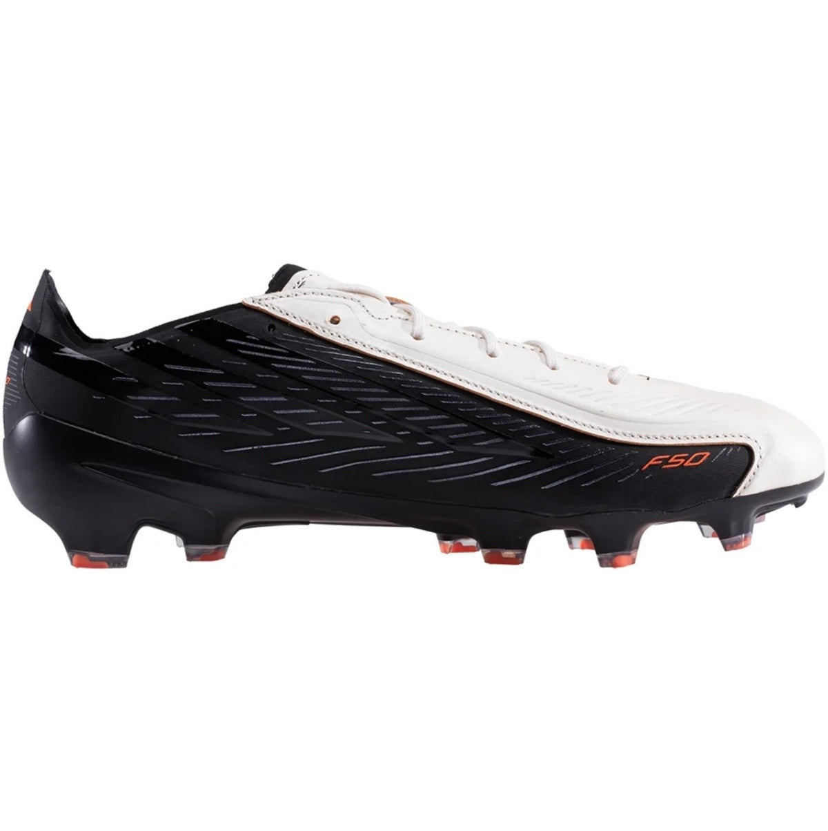 adidas F50 Hyperfast Elite L Tech FG Firm Ground Soccer Cleat
Zero Metallic/Core Black/Solar Orange