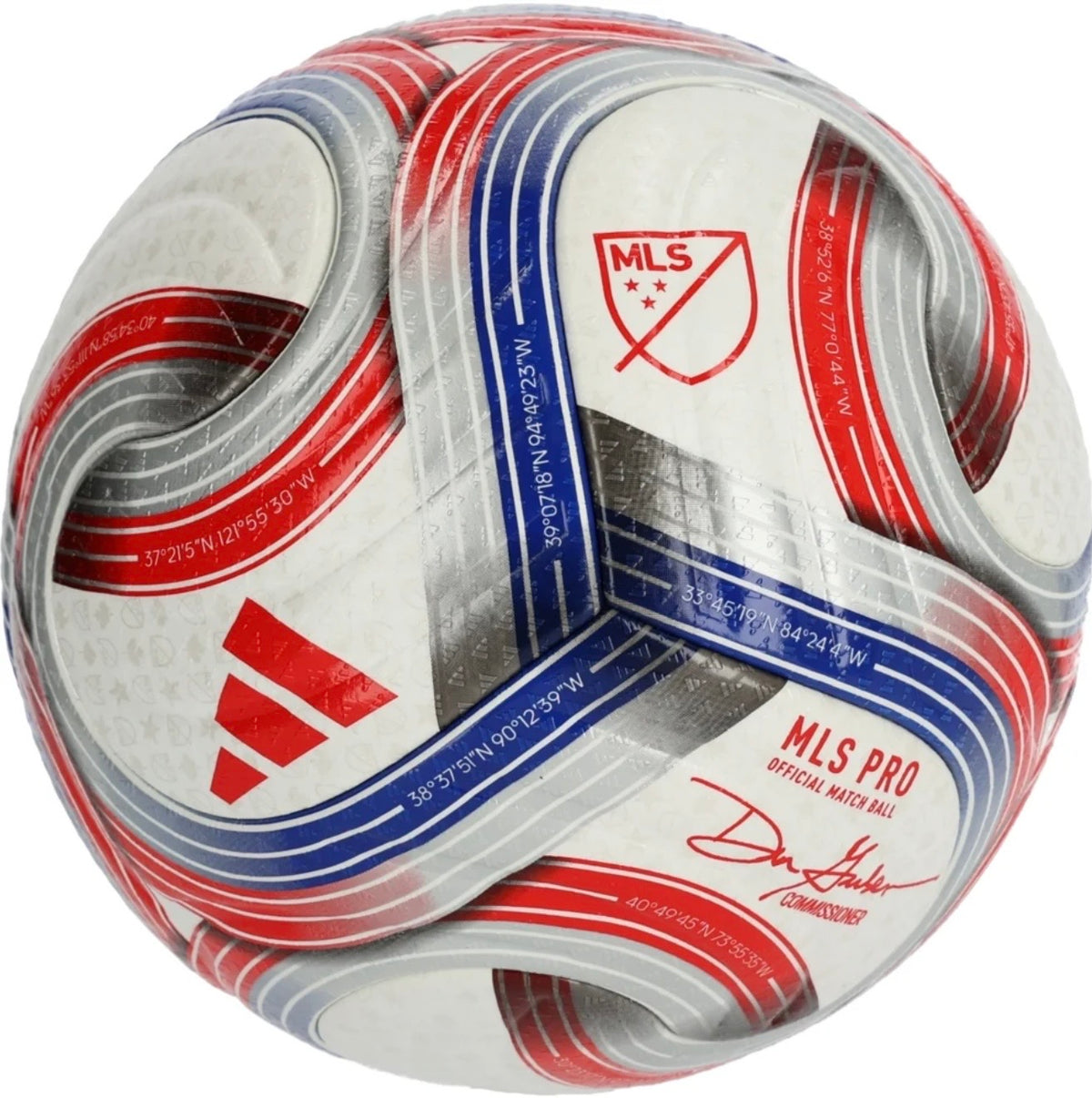 adidas MLS Pro Soccer Ball 2026 -
White/Blue/Red